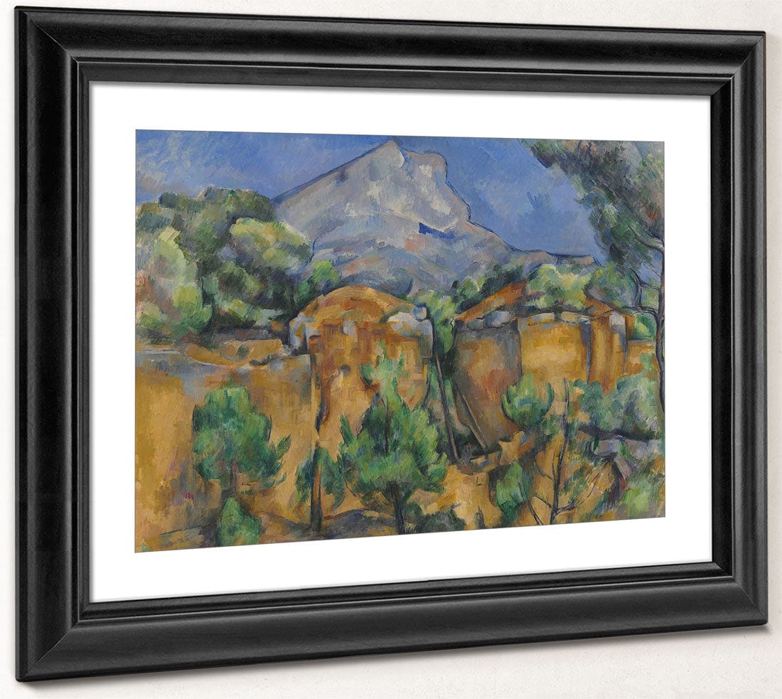 Mont Sainte Victoire Seen From The Bibemus Quarry By Paul Cezanne Phoenix 4x3