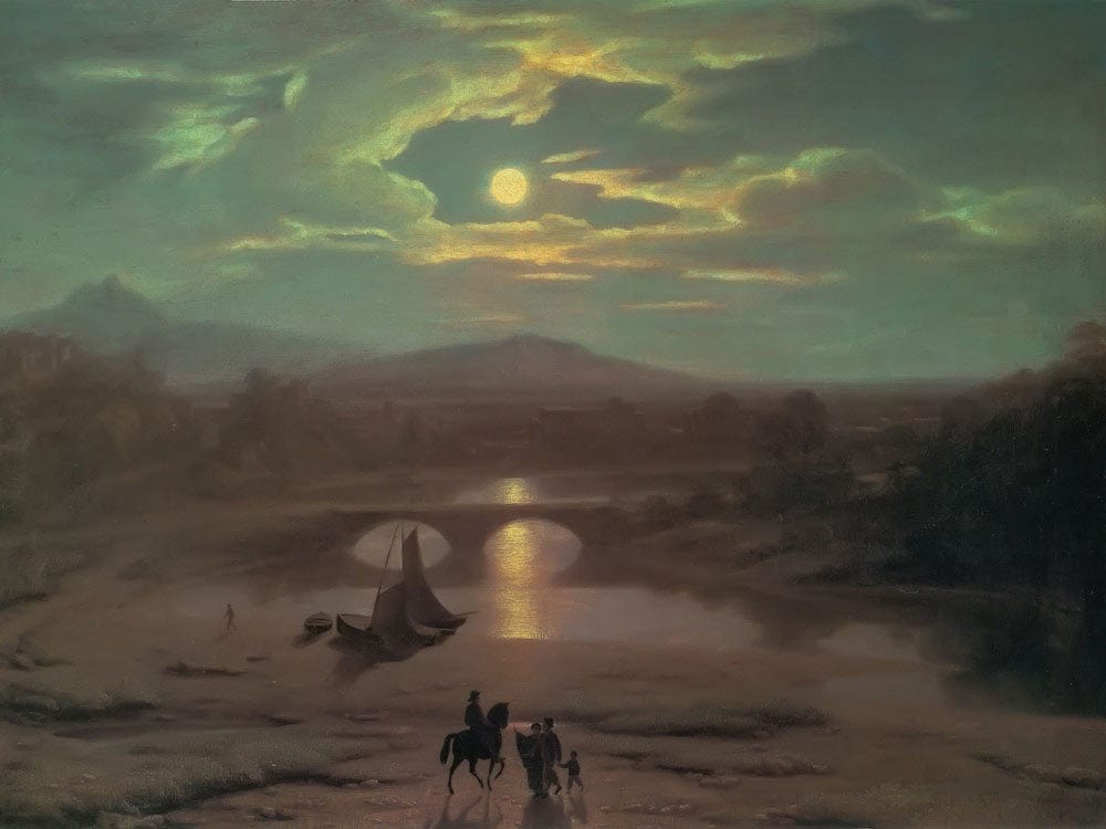 Moonlit By Landscape By Washington By Allston Phoenix 4x3