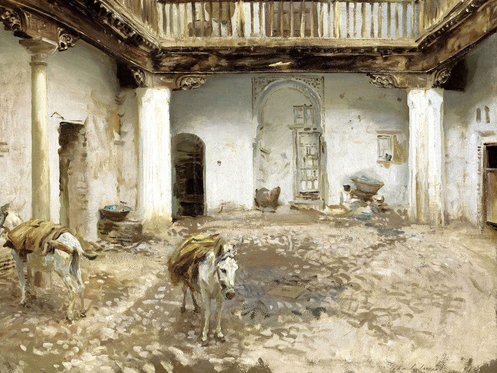 Moorish Courtyard By John Singer Sargent Phoenix 4x3