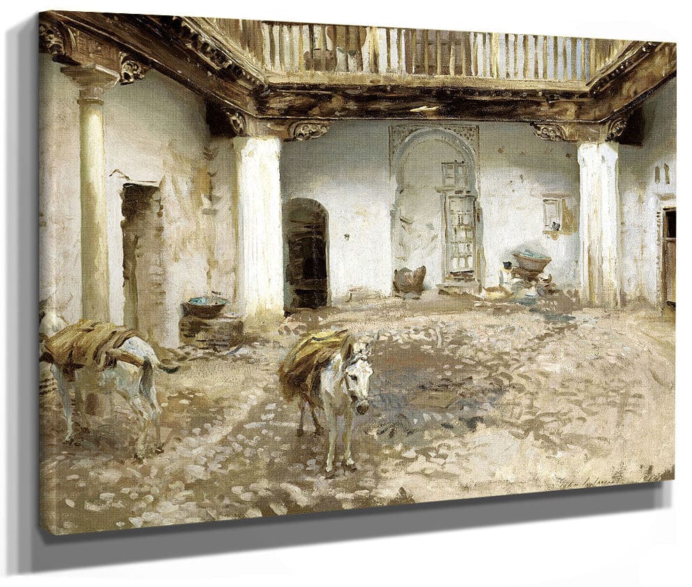 Moorish Courtyard By John Singer Sargent Phoenix 4x3