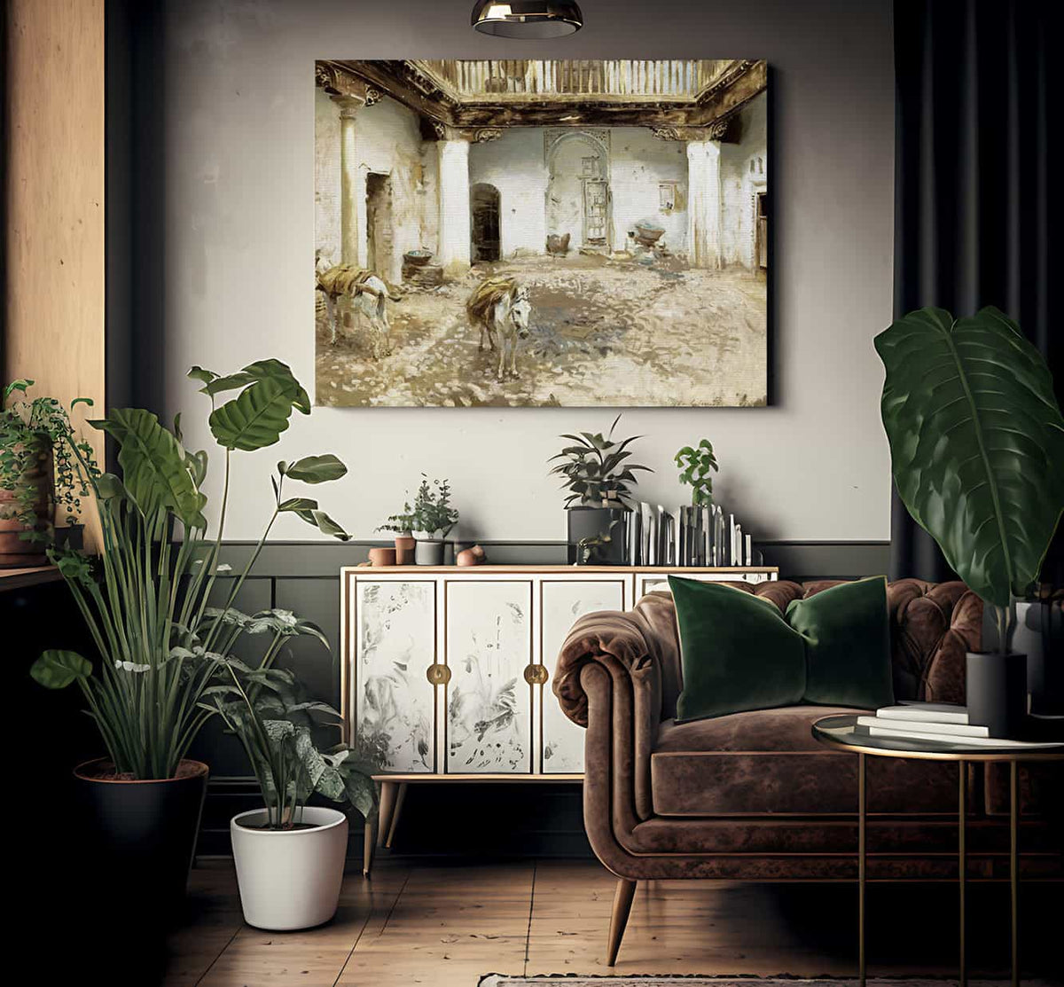 Moorish Courtyard By John Singer Sargent Phoenix 4x3