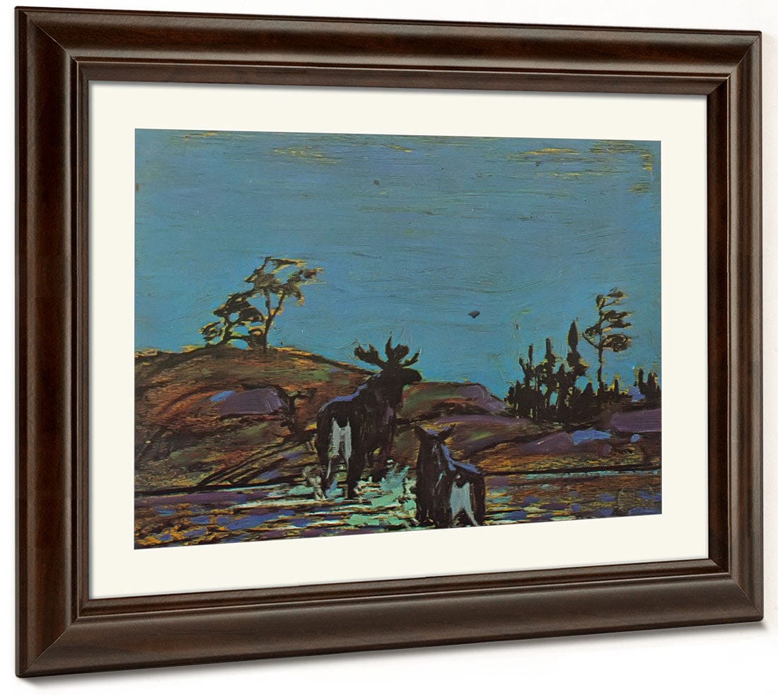 Moose At Night 2 By Tom Thomson Phoenix 4x3