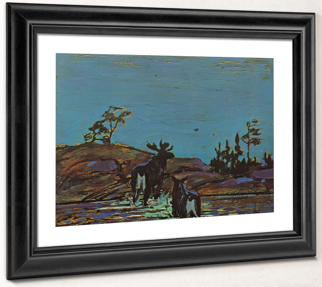 Moose At Night 2 By Tom Thomson Phoenix 4x3