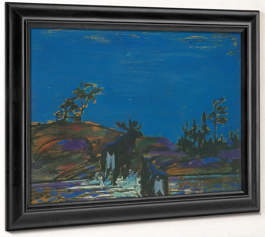 Moose At Night By Tom Thomson Phoenix 4x3
