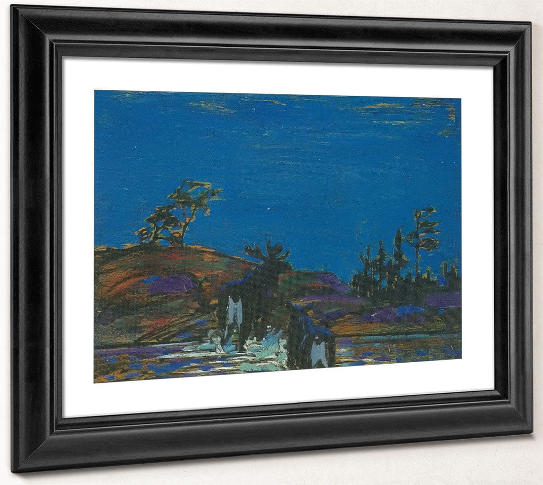 Moose At Night By Tom Thomson Phoenix 4x3