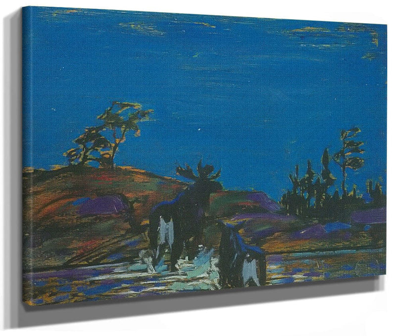 Moose At Night By Tom Thomson Phoenix 4x3