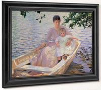 Mother And Child In A Boat By Edmund Charles Tarbell Phoenix 4x3