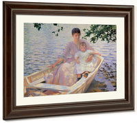 Mother And Child In A Boat By Edmund Charles Tarbell Phoenix 4x3