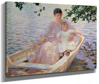 Mother And Child In A Boat By Edmund Charles Tarbell Phoenix 4x3