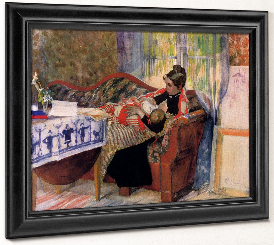 Mother Thoughts (Karin With Brita At Her Breast)) By Carl Larsson Phoenix 4x3
