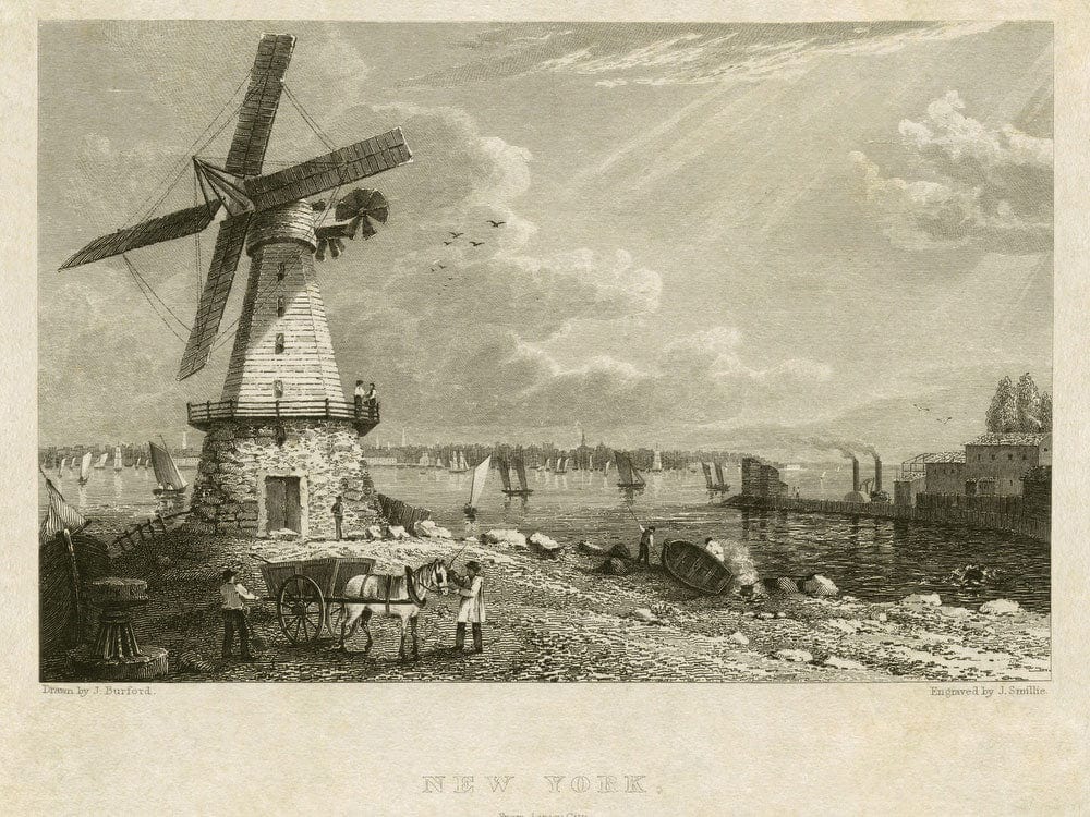 New York From Jersey City By James Smillie Phoenix 4x3