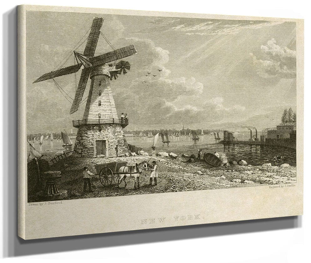 New York From Jersey City By James Smillie Phoenix 4x3