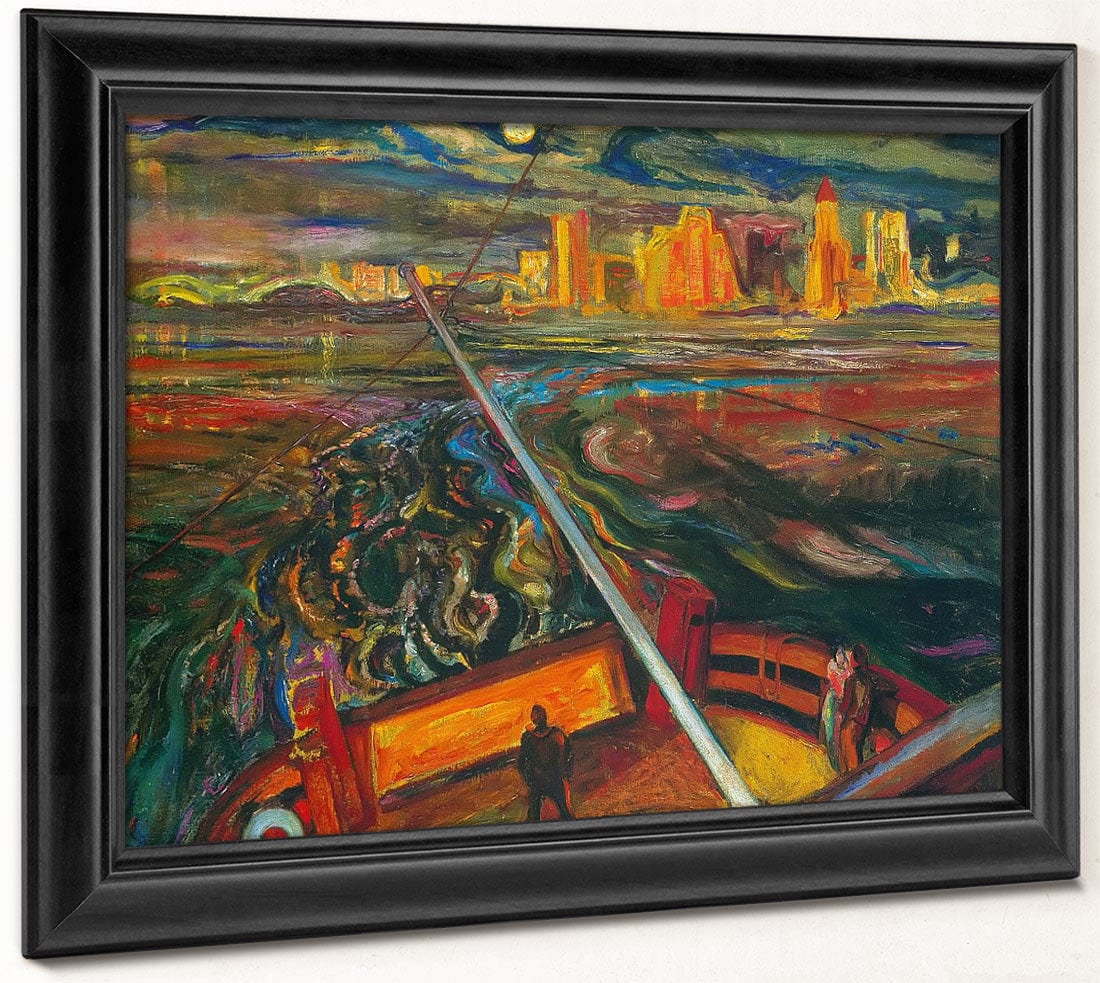 Night Ferry Vancouver By Fh Varley Phoenix 4x3