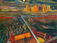 Night Ferry Vancouver By Fh Varley Phoenix 4x3