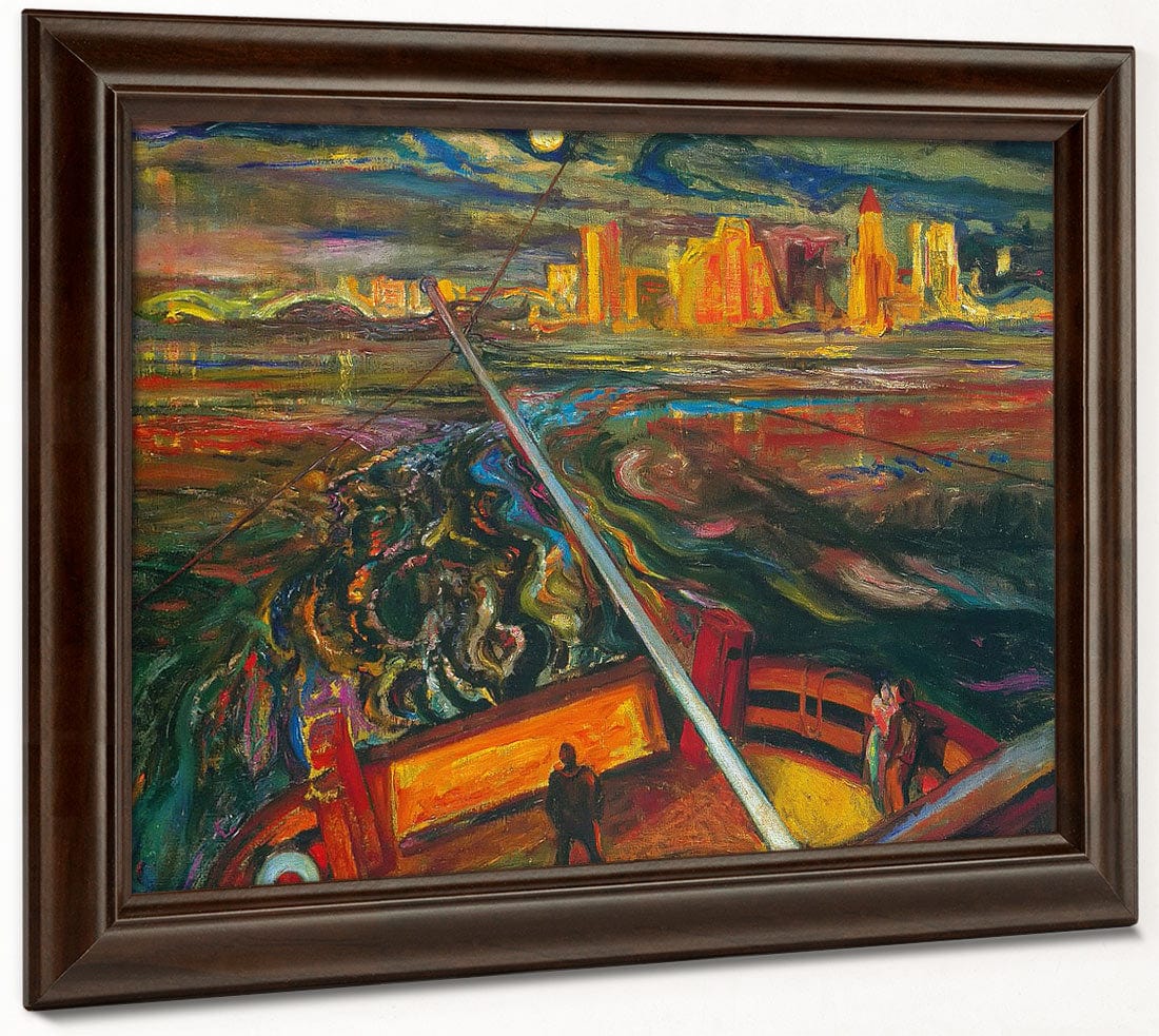 Night Ferry Vancouver By Fh Varley Phoenix 4x3