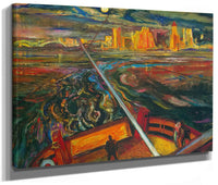 Night Ferry Vancouver By Fh Varley Phoenix 4x3