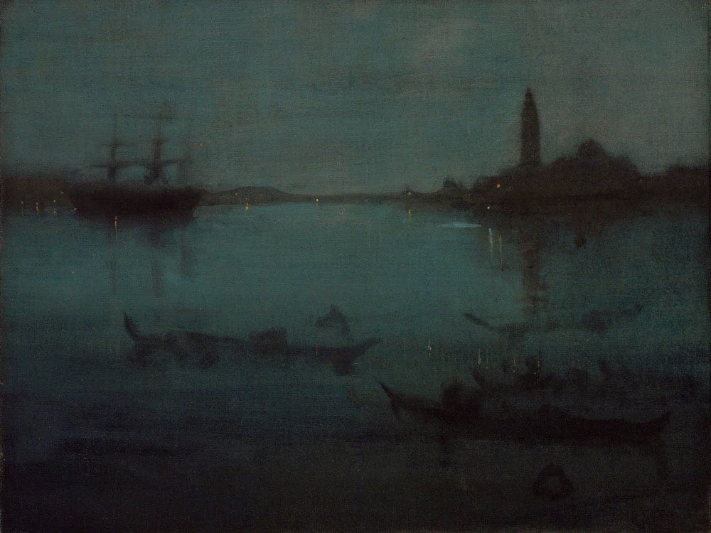 Nocturne In Blue And Silver The Lagoon, Venice By James Mcneill Whistler Phoenix 4x3