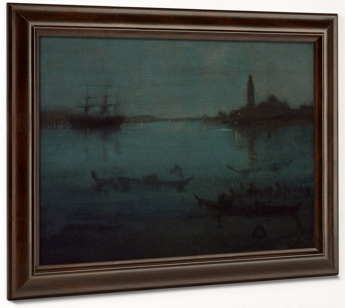 Nocturne In Blue And Silver The Lagoon, Venice By James Mcneill Whistler Phoenix 4x3