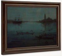 Nocturne In Blue And Silver The Lagoon, Venice By James Mcneill Whistler Phoenix 4x3