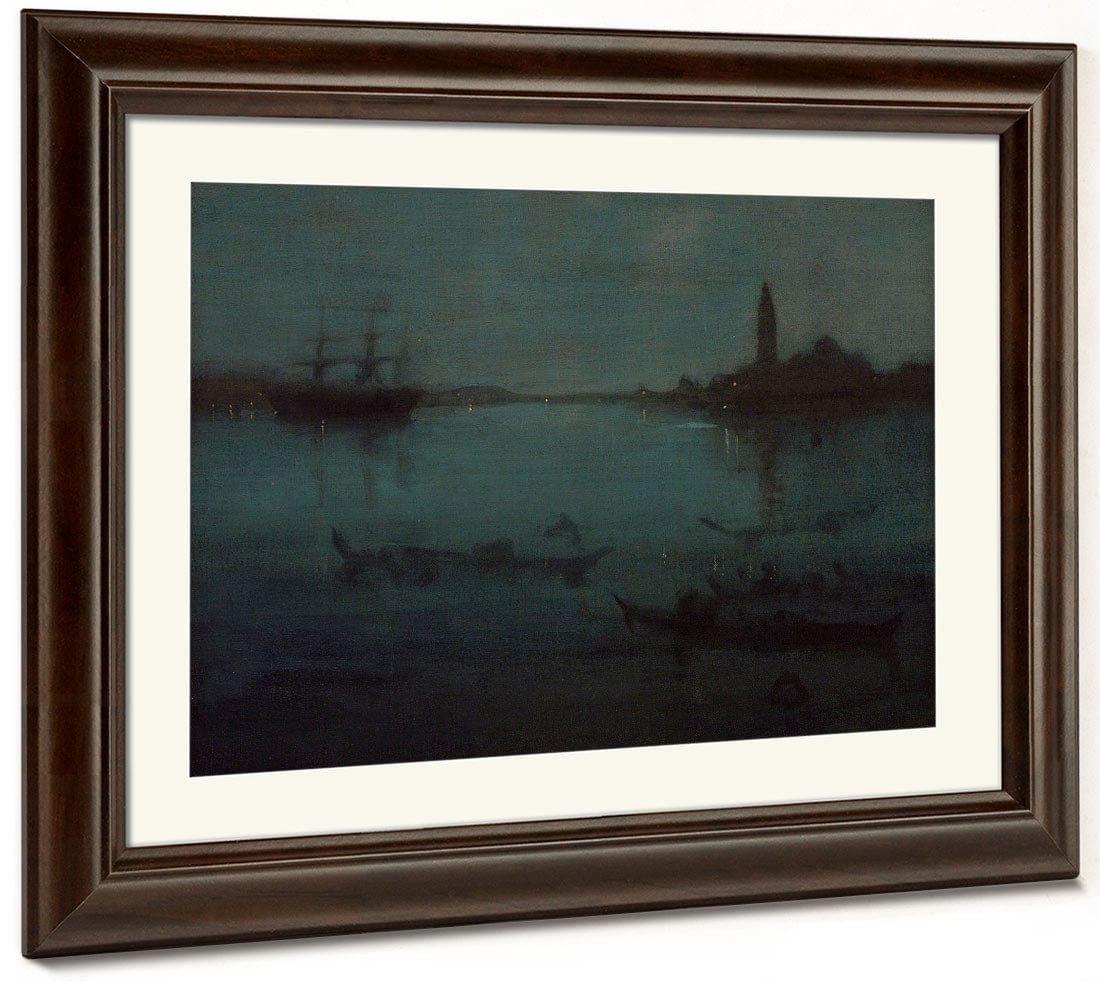 Nocturne In Blue And Silver The Lagoon, Venice By James Mcneill Whistler Phoenix 4x3