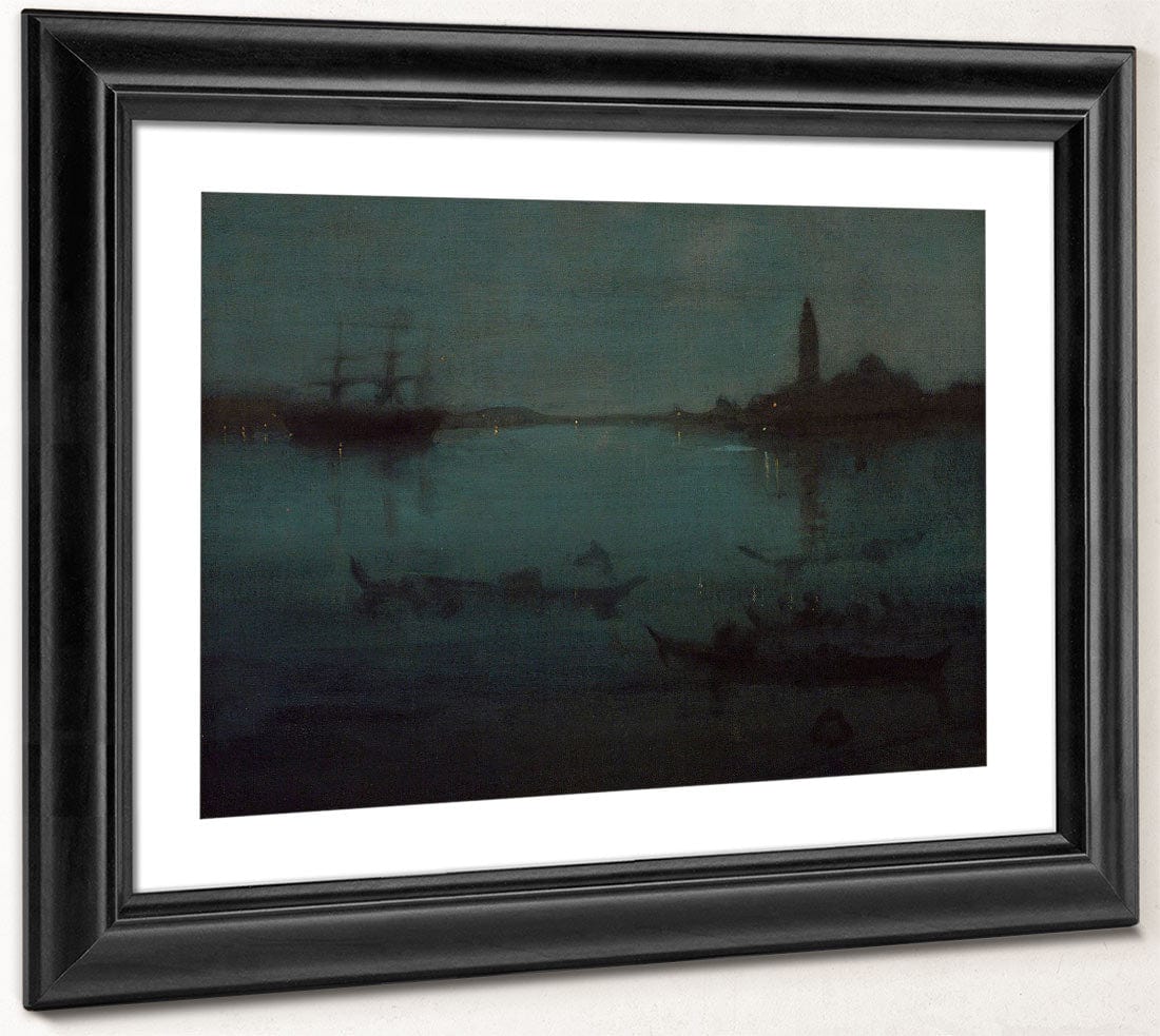 Nocturne In Blue And Silver The Lagoon, Venice By James Mcneill Whistler Phoenix 4x3