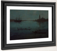 Nocturne In Blue And Silver The Lagoon, Venice By James Mcneill Whistler Phoenix 4x3