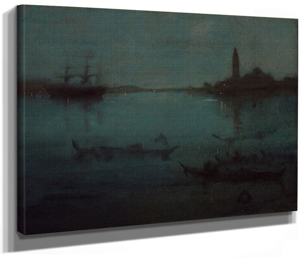 Nocturne In Blue And Silver The Lagoon, Venice By James Mcneill Whistler Phoenix 4x3