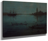 Nocturne In Blue And Silver The Lagoon, Venice By James Mcneill Whistler Phoenix 4x3