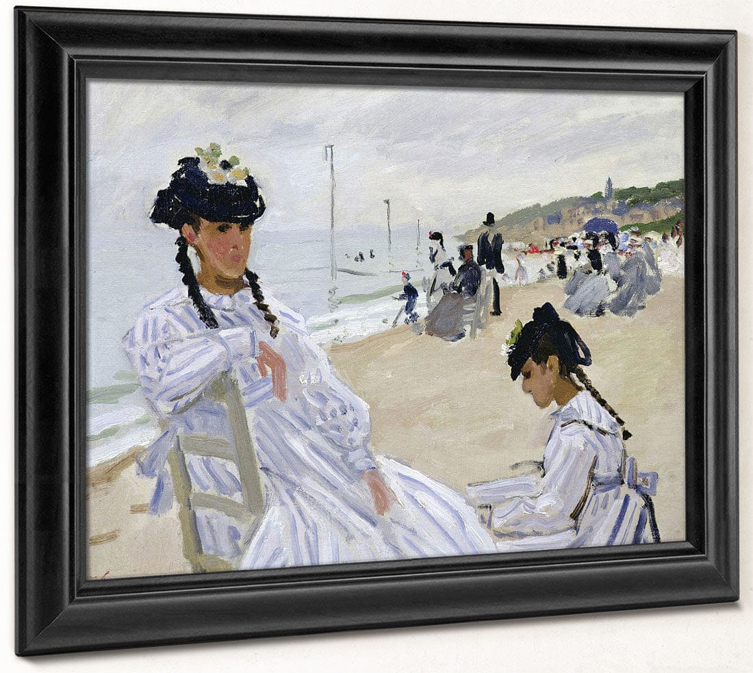 On The Beach At Trouville By Claude Monet Phoenix 4x3