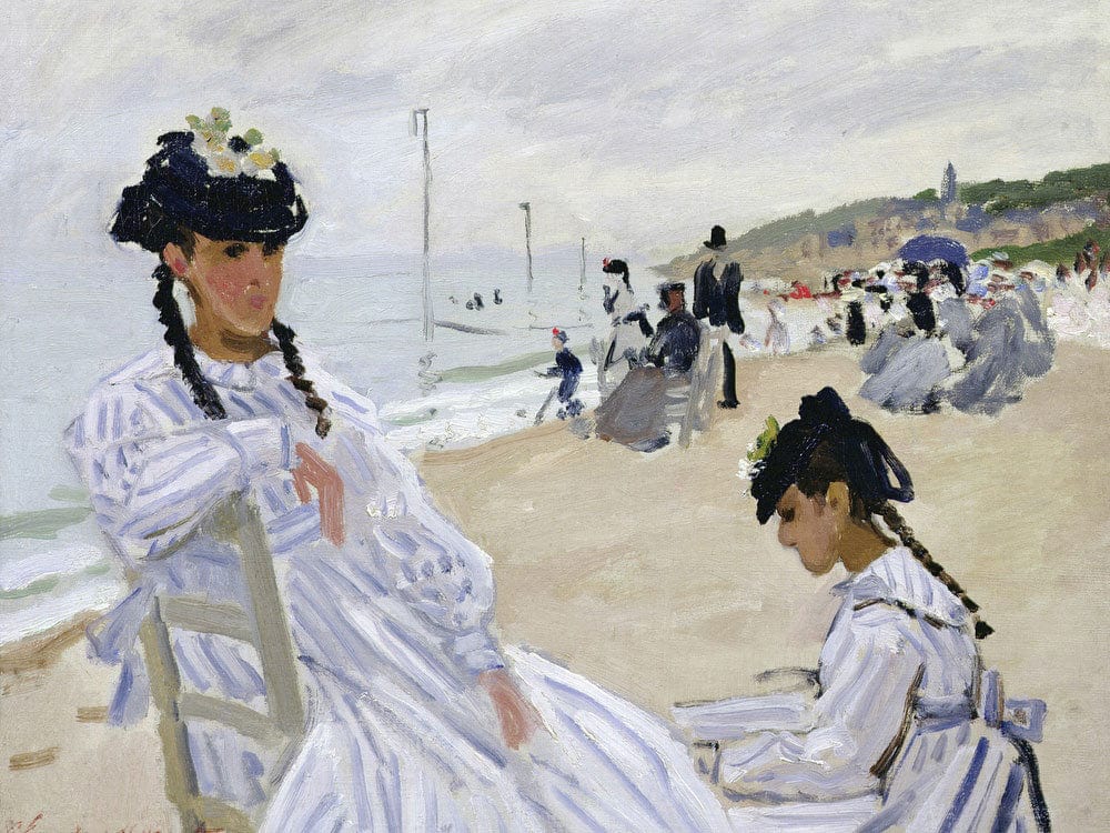 On The Beach At Trouville By Claude Monet Phoenix 4x3