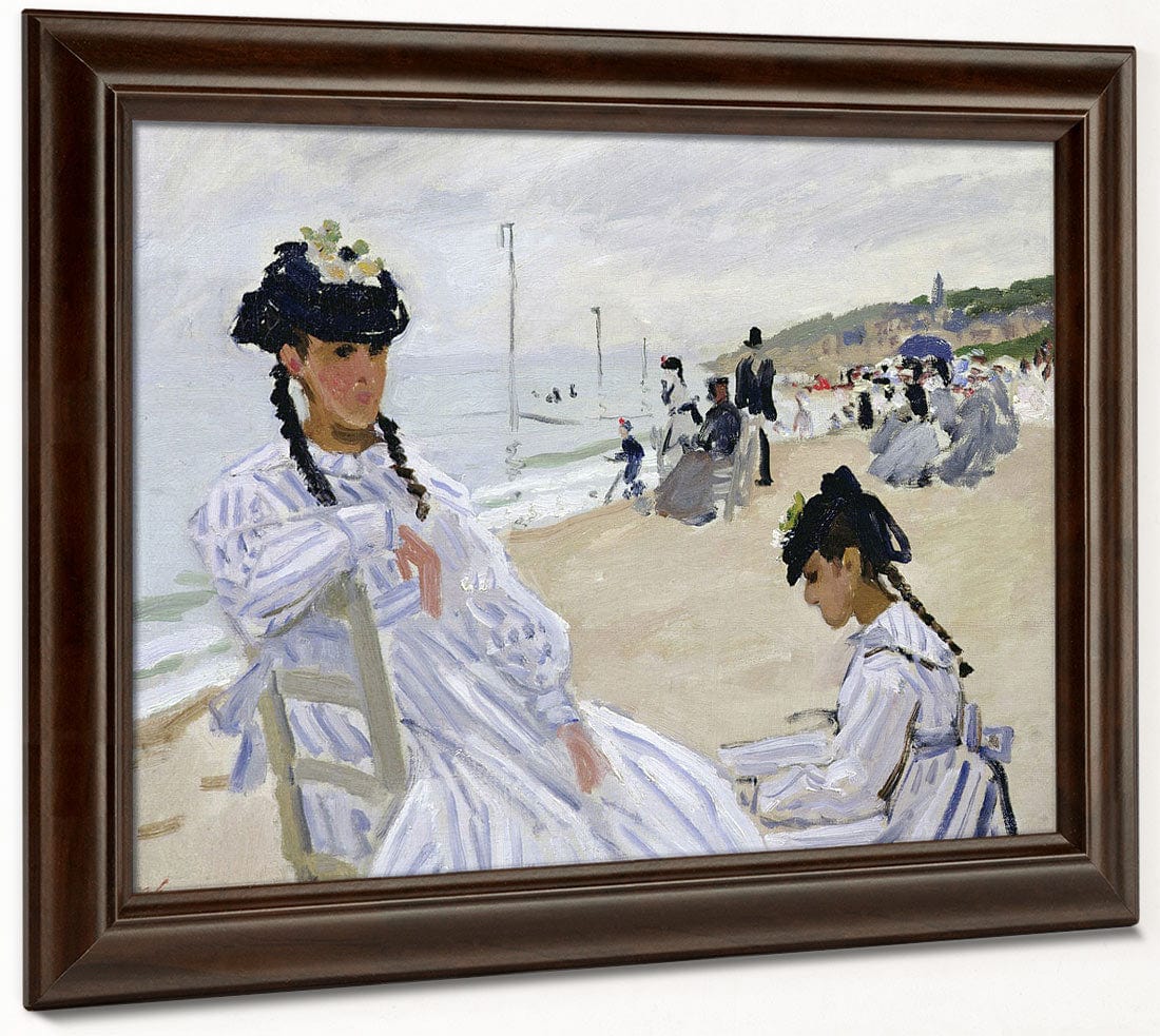 On The Beach At Trouville By Claude Monet Phoenix 4x3
