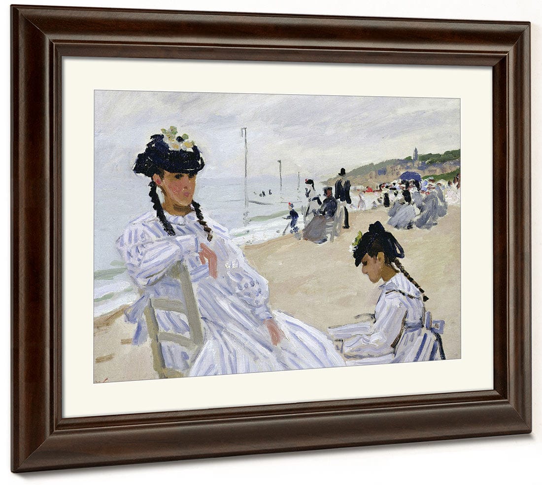 On The Beach At Trouville By Claude Monet Phoenix 4x3