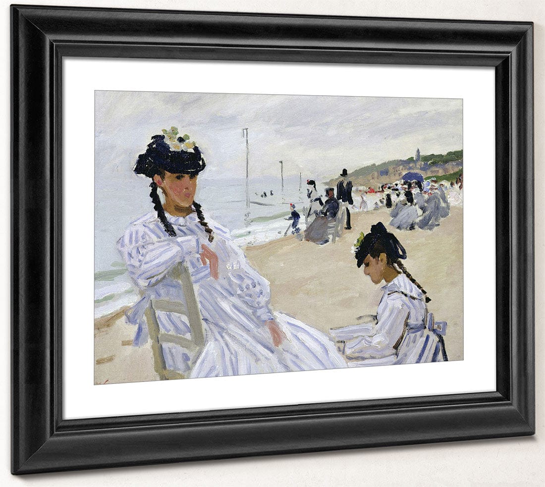 On The Beach At Trouville By Claude Monet Phoenix 4x3