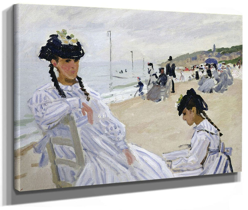 On The Beach At Trouville By Claude Monet Phoenix 4x3