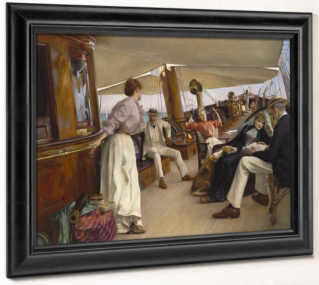 On The Yacht Namouna, Venice By Julius Leblanc Stewart Phoenix 4x3