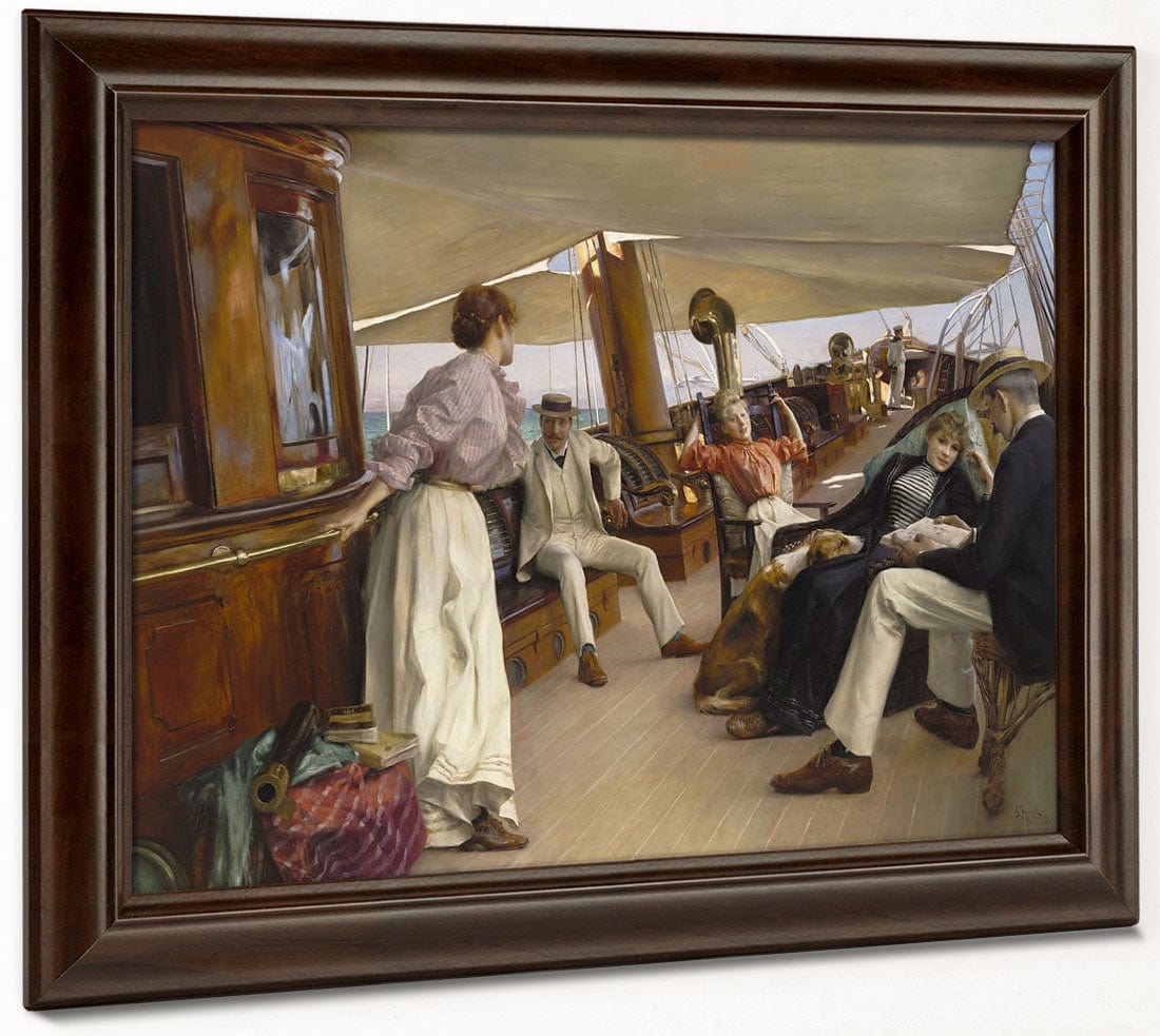 On The Yacht Namouna, Venice By Julius Leblanc Stewart Phoenix 4x3