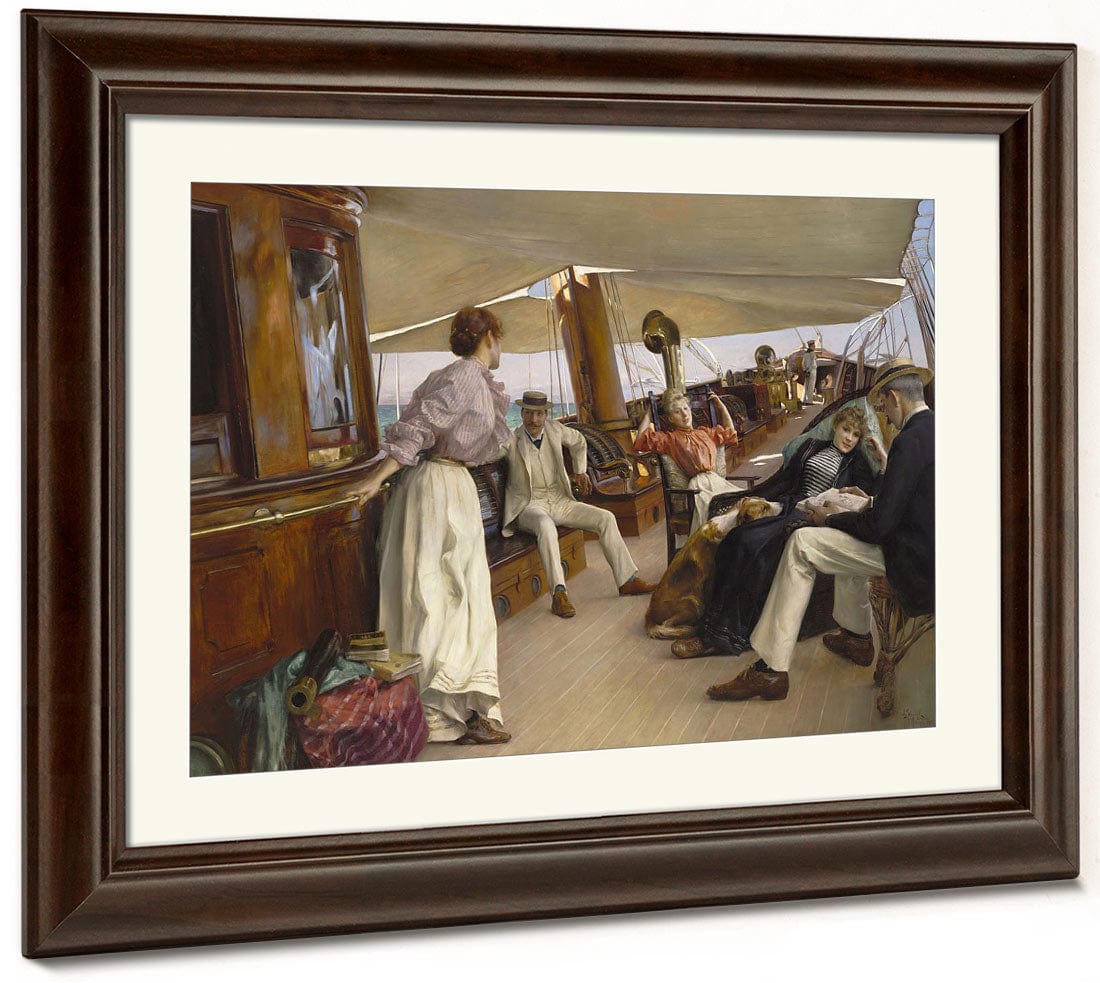 On The Yacht Namouna, Venice By Julius Leblanc Stewart Phoenix 4x3
