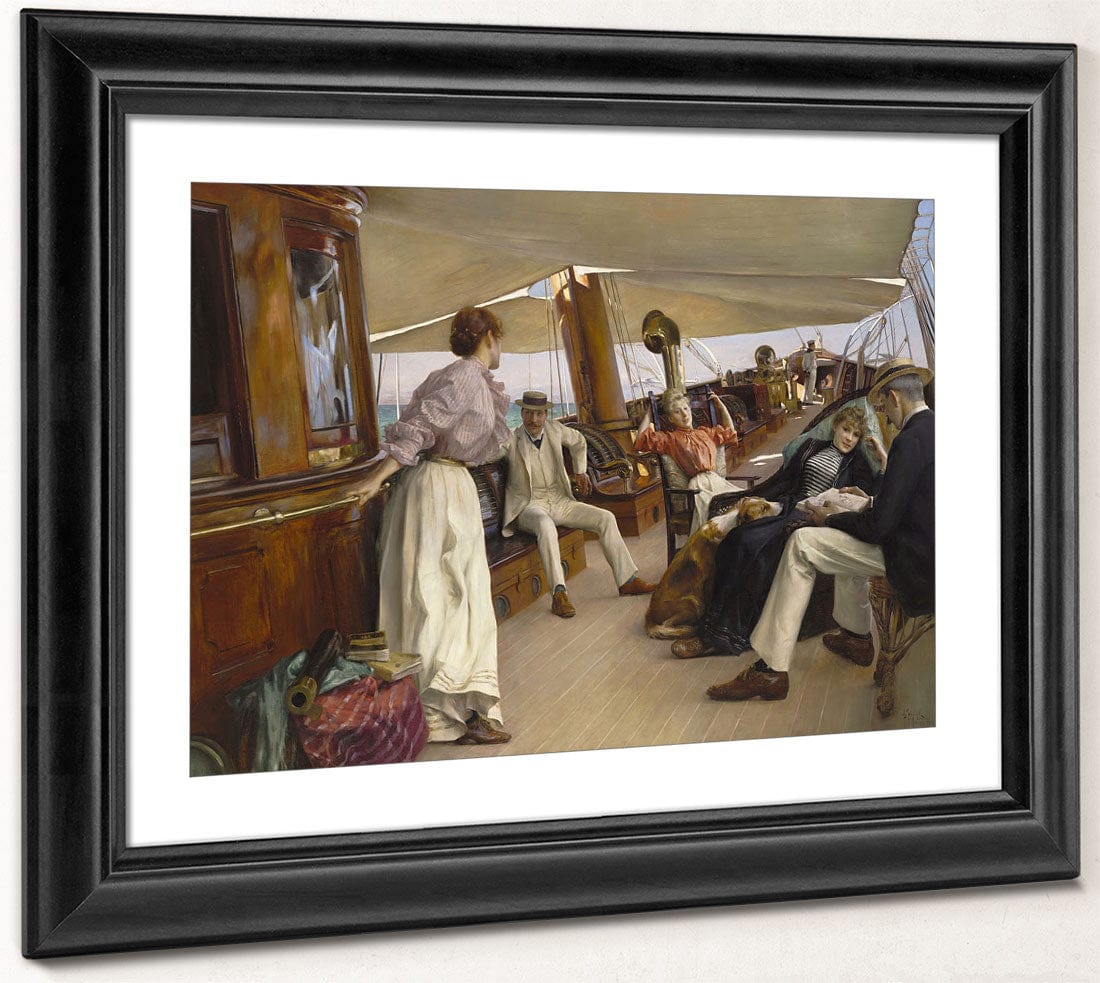 On The Yacht Namouna, Venice By Julius Leblanc Stewart Phoenix 4x3