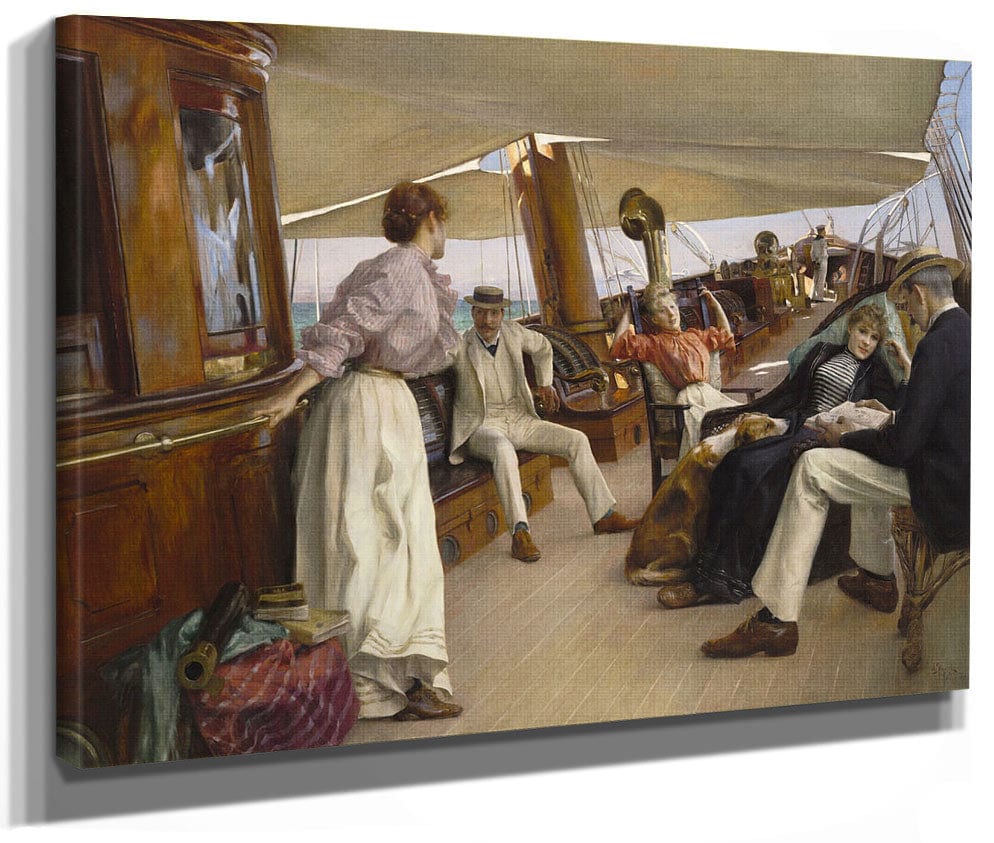 On The Yacht Namouna, Venice By Julius Leblanc Stewart Phoenix 4x3