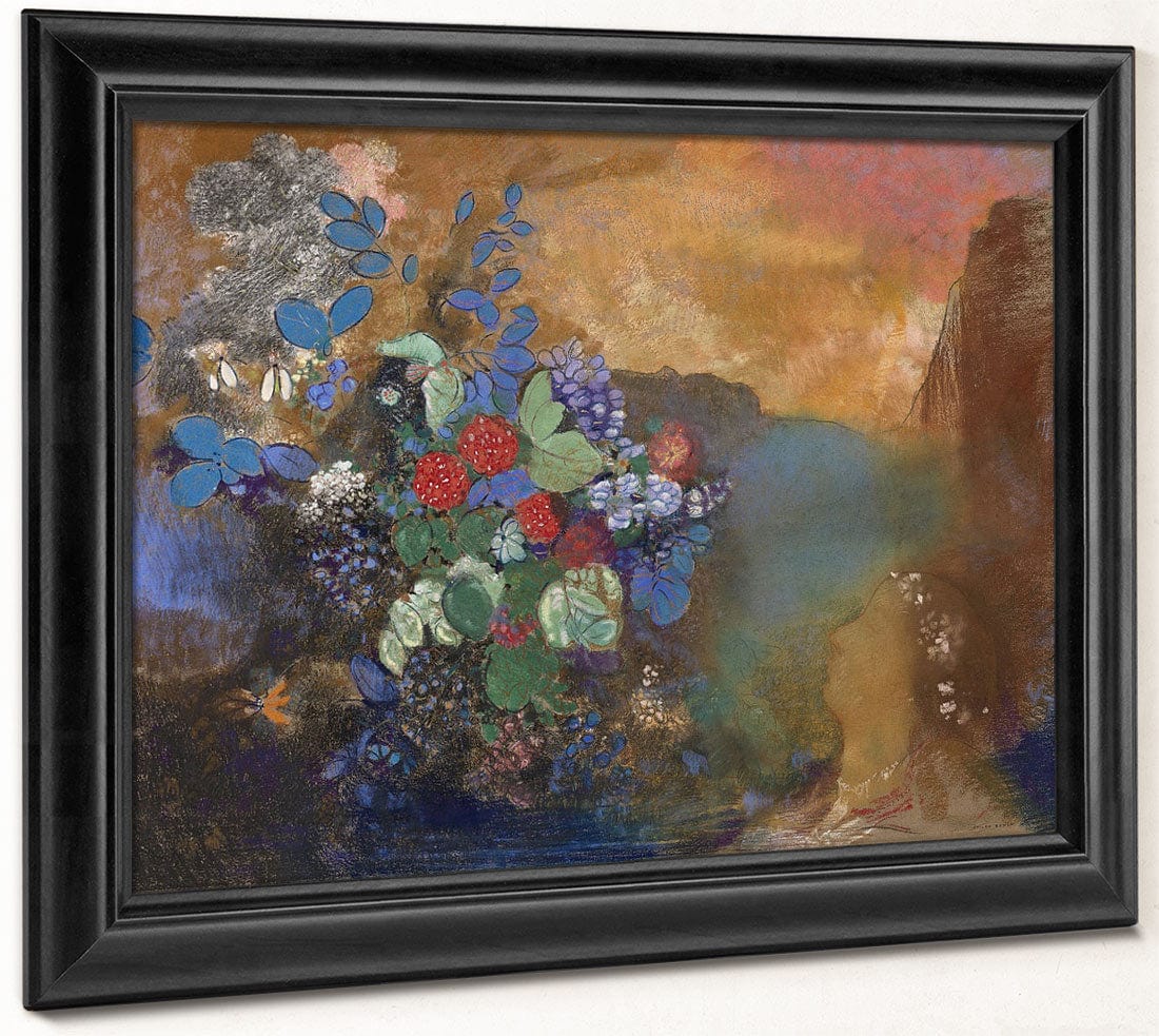 Ophelia Among The Flowers By Odilon Redon Phoenix 4x3