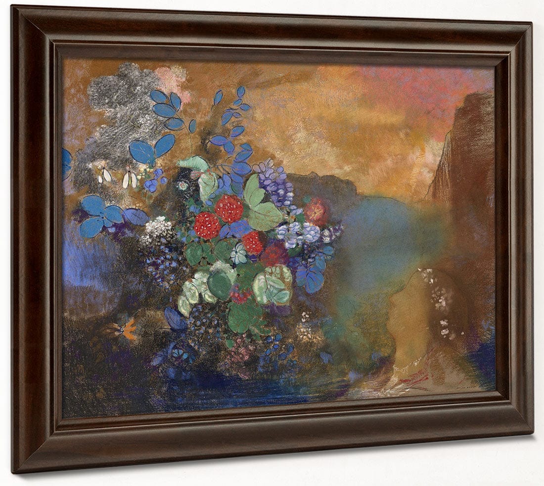 Ophelia Among The Flowers By Odilon Redon Phoenix 4x3