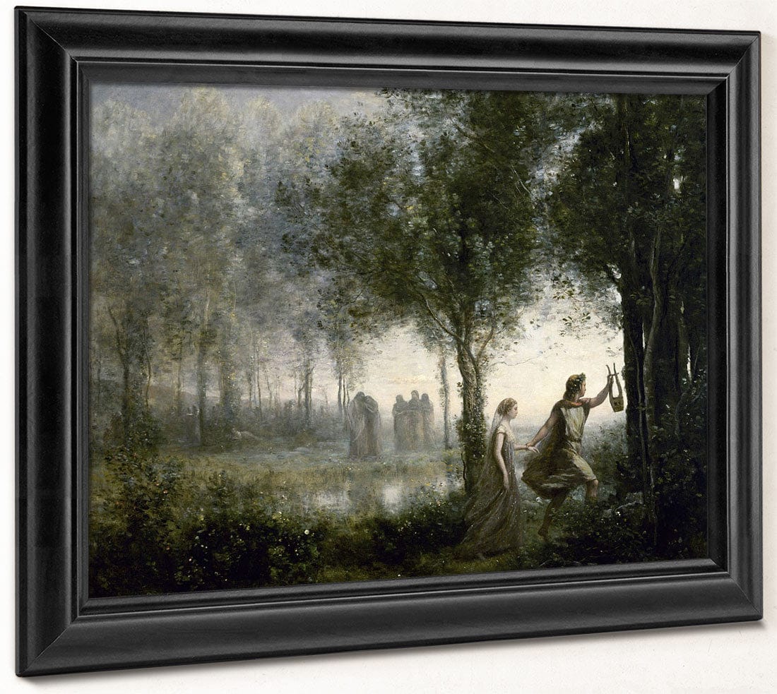 Orpheus Leading Eurydice From The Underworld By Jean Baptiste Camille Corot Phoenix 4x3