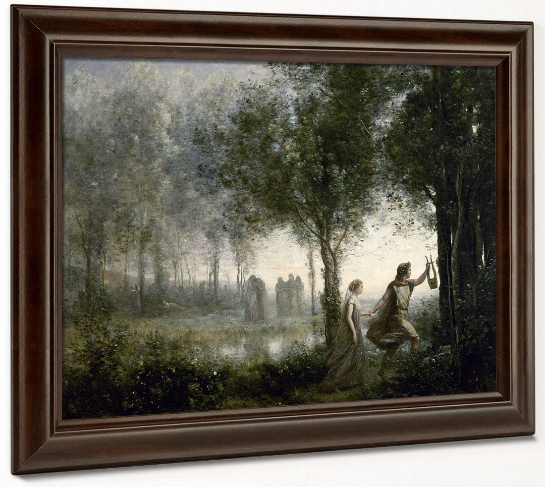 Orpheus Leading Eurydice From The Underworld By Jean Baptiste Camille Corot Phoenix 4x3