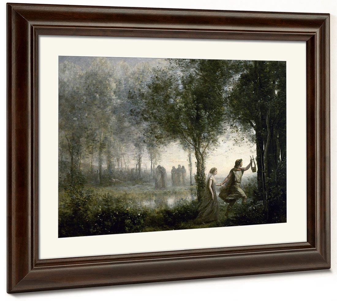 Orpheus Leading Eurydice From The Underworld By Jean Baptiste Camille Corot Phoenix 4x3