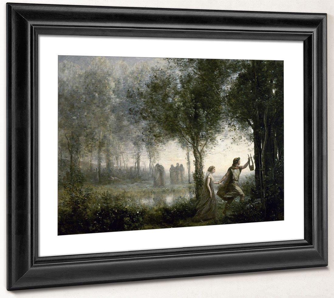 Orpheus Leading Eurydice From The Underworld By Jean Baptiste Camille Corot Phoenix 4x3