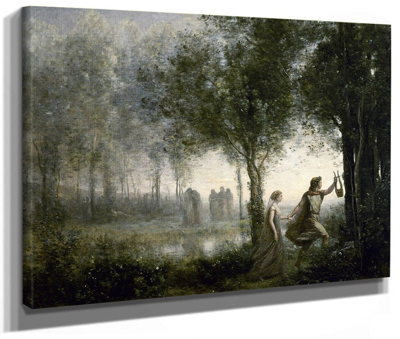 Orpheus Leading Eurydice From The Underworld By Jean Baptiste Camille Corot Phoenix 4x3