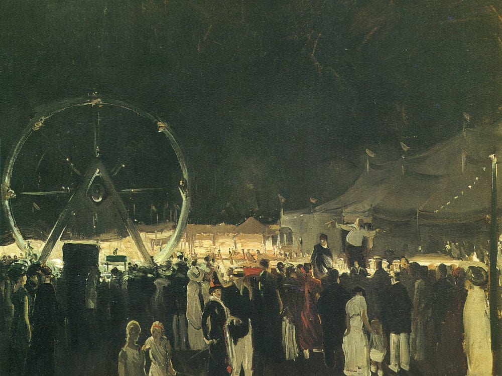 Outside The Big Tent 1912 By George Bellows Phoenix 4x3