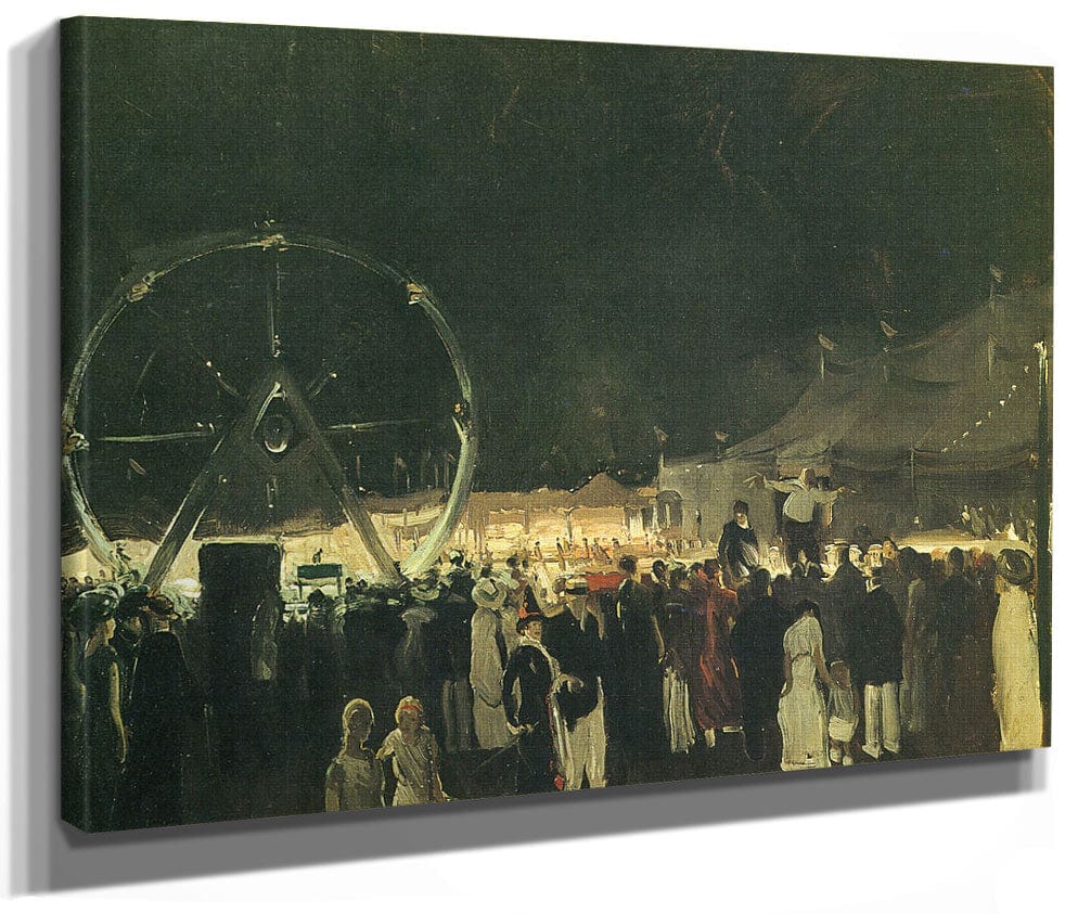 Outside The Big Tent 1912 By George Bellows Phoenix 4x3