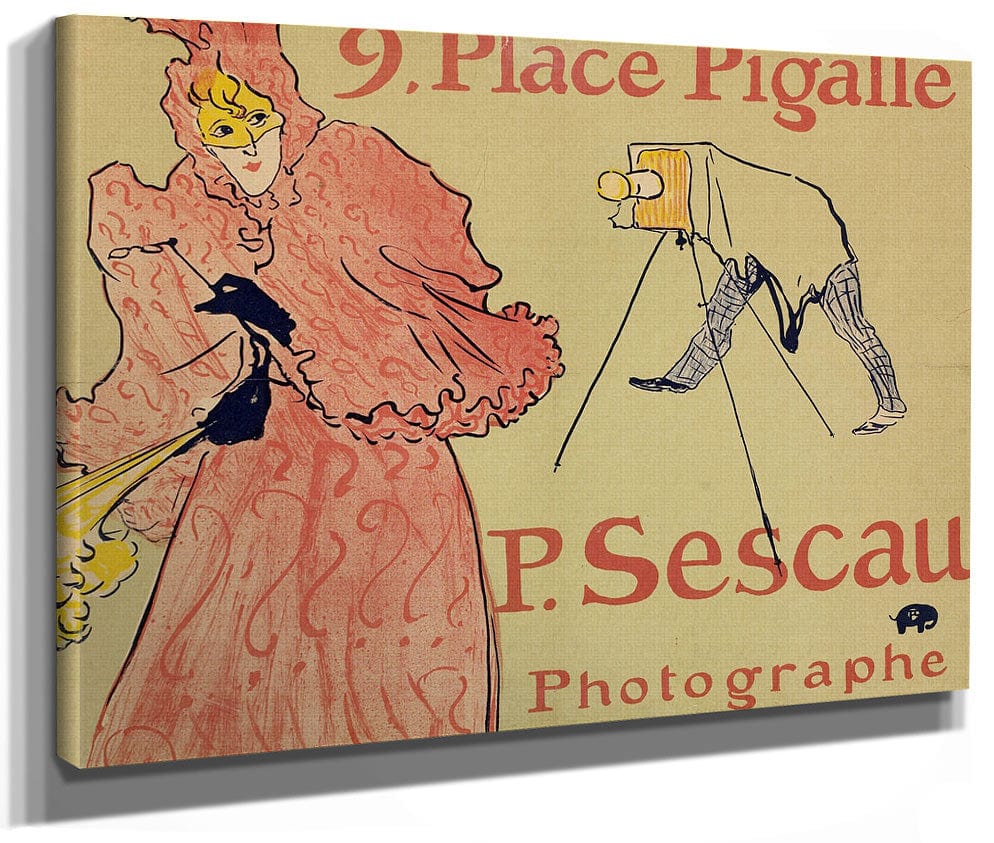 P. Sescau, Photographer By Henri Marie Raymond De Toulouse Lautrec Monfa Phoenix 4x3