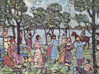 Park By The Sea By Maurice Brazil Prendergast Phoenix 4x3